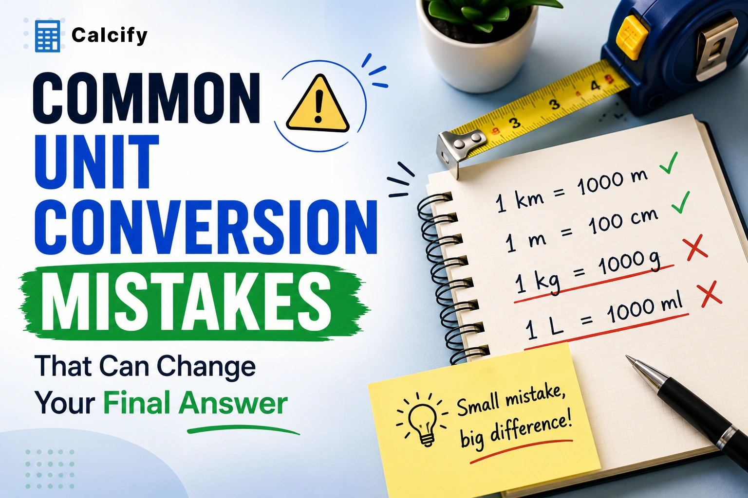 Unit Conversion Mistakes